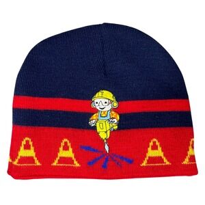 2004 Vintage Bob The Builder Toddler Beanie Hat Character Winter Cap